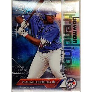 VLAD GUERRERO JR ROOKIE REFRACTOR 2018 BOWMAN CHROME TRENDING, TORONTO BLUE JAYS